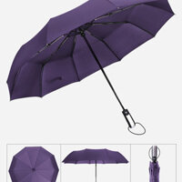 Ô dù gập 3 tự động đóng mở bằng nút bấm 60cm - Hàng xuất khẩu Nhật Bản - Màu tím