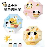 Ô dù gấp gọn đa năng che nắng, che mưa chống tia UV hình thú siêu đáng yêu
 gdgs