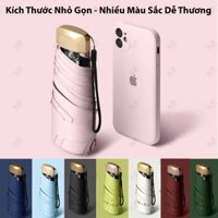 Ô Dù Gấp Gọn Mini Bỏ Túi , Ô Dù Che Mưa Đi Nắng UPF 50 Chống Tia Cực Tím, Kích Thước Nhỏ Gọn