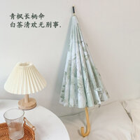 Ô dù gấp kiểu Trung Quốc cổ điển cán dài, Ô che nắng chống tia cực tím cao cấp