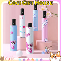 Ô dù gập tự động, ô che mưa, che nắng chống tia UV hoạ tiết Cinnamoroll, Corgi siêu đáng yêu