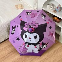 Ô Dù Hình Kuromi, Melody Cán Dài Cầm Tay Tặng Kèm Còi Cho Bé Gái - Ô Dù Trẻ Em Cao Cấp