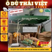 Ô dù lệch tâm mái vuông BẢN CAO CẤP vải dù polyester chống thấm tuyệt đối hàng nhập khẩu 100% kích thước 2,5x2,5m