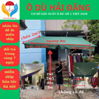 Ô Dù Mái Chéo 2m5 x3mxcao2m8, Vải bạt cao cấp,Ô DÙ Mái Nghiêng Che Mưa Che Nắng Ngoài Trời.