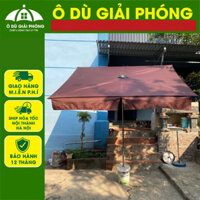 Ô Dù Mái Nghiêng 2mx2m5,Vải bạt cao cấp,Ô DÙ Mái Chéo-Mái Nghiêng 2m5x3m Che Mưa Che Nắng Ngoài Trời