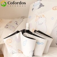 Ô dù mèo hoạt hình COFORDOS, Ô chống nắng tự động chống nắng cho mèo, Ô gấp Vinyl 3 dây Ô chống nắng gấp chống nước nhẹ ngoài trời