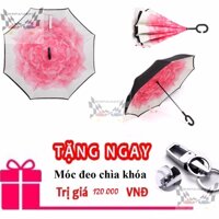 Ô dù mở ngược chuyên dùng cho ô tô sen cạn [bonus]