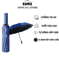 Ô Dù SUMI Ô Che Mưa Tự Động 2 Chiều Gấp Gọn Tiện Lời, Vải Dù Chống Tia Uv Hiệu Quả