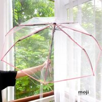 Ô dù trong suốt gập tự động Basic viền màu