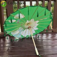 Ô dù tua rua vải lụa COFORDOS, Ô giấy dầu cổ điển phong cách Trung Quốc 70cm, Ô dù múa cổ trang trí chống gió cổ xưa cho bé gái
