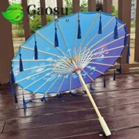 Ô dù tua rua vải lụa GAOSU, Ô giấy dầu cổ điển phong cách Trung Quốc 70cm, Ô dù múa cổ điển chống gió chống mưa cho bé gái