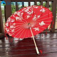 Ô dù tua rua vải lụa LUNAEDGE, ô giấy dầu cổ điển cầm tay phong cách Trung Quốc, ô dù múa cổ điển chống mưa trang trí cổ điển cho bé gái