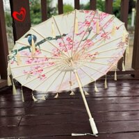 Ô dù tua rua vải lụa UEOSEAT chống mưa cho bé gái cổ điển