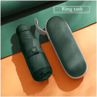 Ô gấp mới, dù mini, chống mưa nắng, có túi gấp, dù chống tia UV