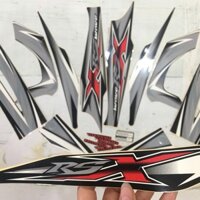 [Ơ GÌ ĐÂY] Trọn bộ tem xe WAVE RSX màu xám đen tân trang xe máy như mới A106-2 (9230)