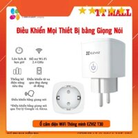 Ổ kết nối điện WiFi thông thái EZVIZ T30-10B-EU - chỉ huy toàn bộ các vũ trang điện bằng giọng nói