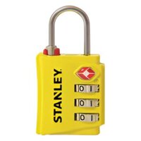 Ổ khóa 3 mã số màu vàng ngàm rộng 30mm Stanley S742-056