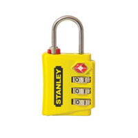 Ổ Khóa 3 mã số màu vàng, rộng 30mm Hiệu Stanley USA S742-056