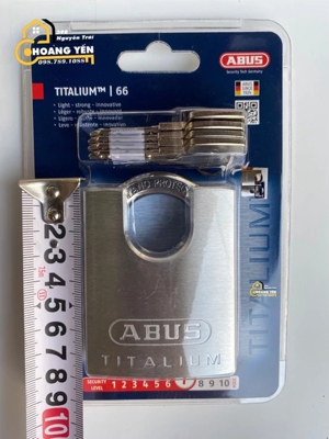 Ổ Khóa ABUS Titalium Chống Cắt 66CSTi/60