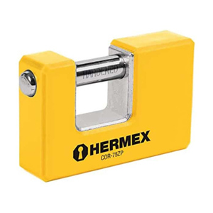 Ổ khoá cầu ngang hợp kim chống cắt 75mm Hermex COR-75ZP