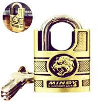 Ổ Khóa Chất Liệu Đồng Dạng Chống Cưa, Chống Cắt Hiệu Đầu Báo + Tặng kèm 4 chìa khóa (Size lớn 6phân)