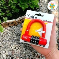 Ổ khóa chữ U 4 mã số YAKE bảo đảm an toàn cho cổng cửa nhà