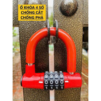 Ổ KHÓA CHỮ U MẬT MÃ 4 SỐ