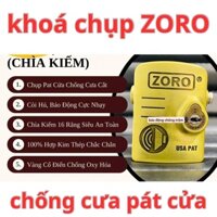 Ổ khóa chụp báo động chống trộm ZORO chìa kiếm vàng đồng,bảo vệ pát cửa,chống cắt toàn diện