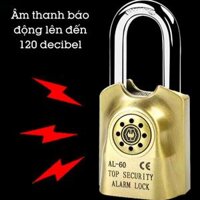 Ổ Khóa Cửa Chống Cắt Chống Trộm Phát Tiếng Kêu Báo Động Chống Nước Cao Cấp Anboud AL-60