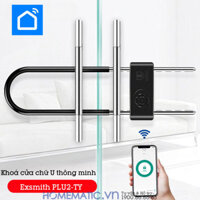 Ổ khóa cửa kính cường lực khóa tay nắm cửa kính thủy lực thông minh Exsmith PLU2-TY