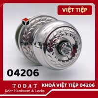 Ổ Khóa Cửa Việt Tiệp Tay Nắm Tròn 04206 ĐÓNG VỈ (cò ngắn, cò dài)