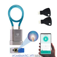 Ổ khóa dây cáp chống cắt vân tay khóa xe máy, xe đạp, khóa cửa cổng Exsmith EPL185