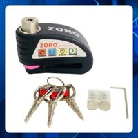 ổ khóa đĩa xe máy báo động chống trộm ZORO⚡FREE SHIP⚡khóa phanh dĩa xe công nghệ Mỹ-bảo hành 1 năm