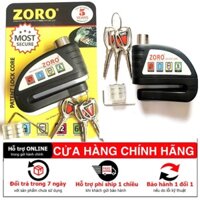 ổ khóa đĩa xe máy báo động ZORO ⚡FREE SHIP⚡khóa phanh dĩa xe,khóa đĩa chống trộm xe máy,ĐĨA HÚ ĐEN