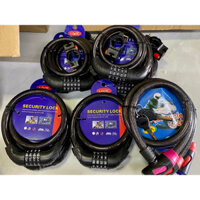 Ổ khóa đổi số chống trộm bọc cáp-Khoá dây xe đạp, xe máy