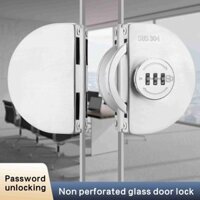 Ổ khóa kết hợp cơ học không cần khoan, khóa cửa kính, khóa cửa trượt kính đơn, khóa cửa đẩy kéo cơ học, khóa cửa đôi không khung