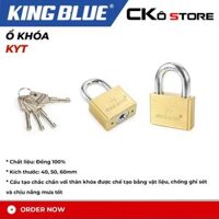 Ổ Khóa KingBlue KYT Chất Liệu Đồng 100% Chống Ghỉ Sét Và Chịu Nắng Mưa Tốt