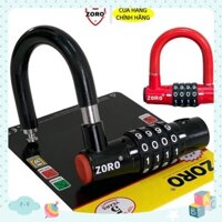 Ổ khóa mật mã 4 số ZORO dạng chữ U thay đổi mật mã theo ý muốn,ổ khóa cửa nhà,khóa phòng,khóa cổng