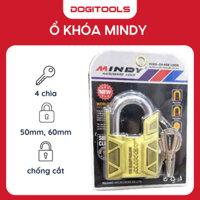 Ổ Khóa MINDY Đồng Thau Chống Cắt Chìa Cánh Bướm 50mm 60mm, Khóa Cổng, Khóa Cửa Nhà