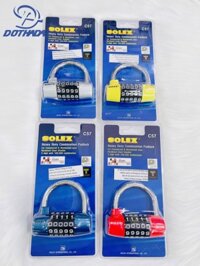 Ổ KHÓA MÓC 5 SỐ MÀU C57 SOLEX - MADE IN THAILAND