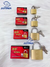Ổ KHÓA MÓC TRI VÀNG HÀN QUỐC - ĐỦ SIZE