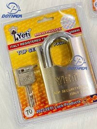Ổ KHÓA MÓC YETI 7F CHỐNG CẮT CHÌA VUÔNG 3002