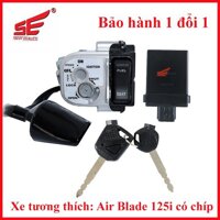 Ổ KHÓA SE CHỐNG TRỘM XE MÁY HONDA AIR BLADE 125i (2013 )CÓ CHÍP 2 CẠNH THƯƠNG HIỆU SE