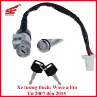Ổ KHÓA SE CHỐNG TRỘM XE MÁY HONDA WAVE LỚN TỪ 2007 ĐẾN 2015 DÒNG 2 CẠNH THƯƠNG HIỆU SE