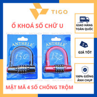 Ổ Khoá Số Chữ U - Mật Mã 4 Số - Chống Trộm Không Cần Chìa Khoá