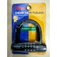 Ổ khóa số chữ U Theoid tiger mật khẩu 4 số chống trộm