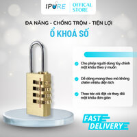 Ổ Khoá Số Đa Năng, Chống Trộm, Khoá Cửa, Vali, Tủ Đồ, Mật khẩu 4 Số -  Đảm Bảo An Toàn | IPURE
