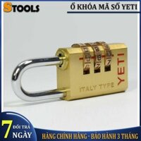 Ổ khóa số, khóa mã 3 số YETI 330 chính hãng chất lượng cao, chất liệu đồng thau nguyên khối chịu lực cao