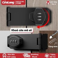 Ổ Khoá Số Mật Khẩu Chốt Cửa Ngang Cửa Phòng Cửa Tủ Nhôm Gỗ cửa lùa mở an toàn keo dán không phải khoan