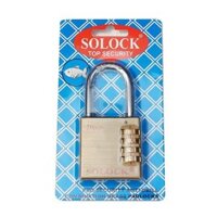 Ổ khóa số thau Solock 50mm
